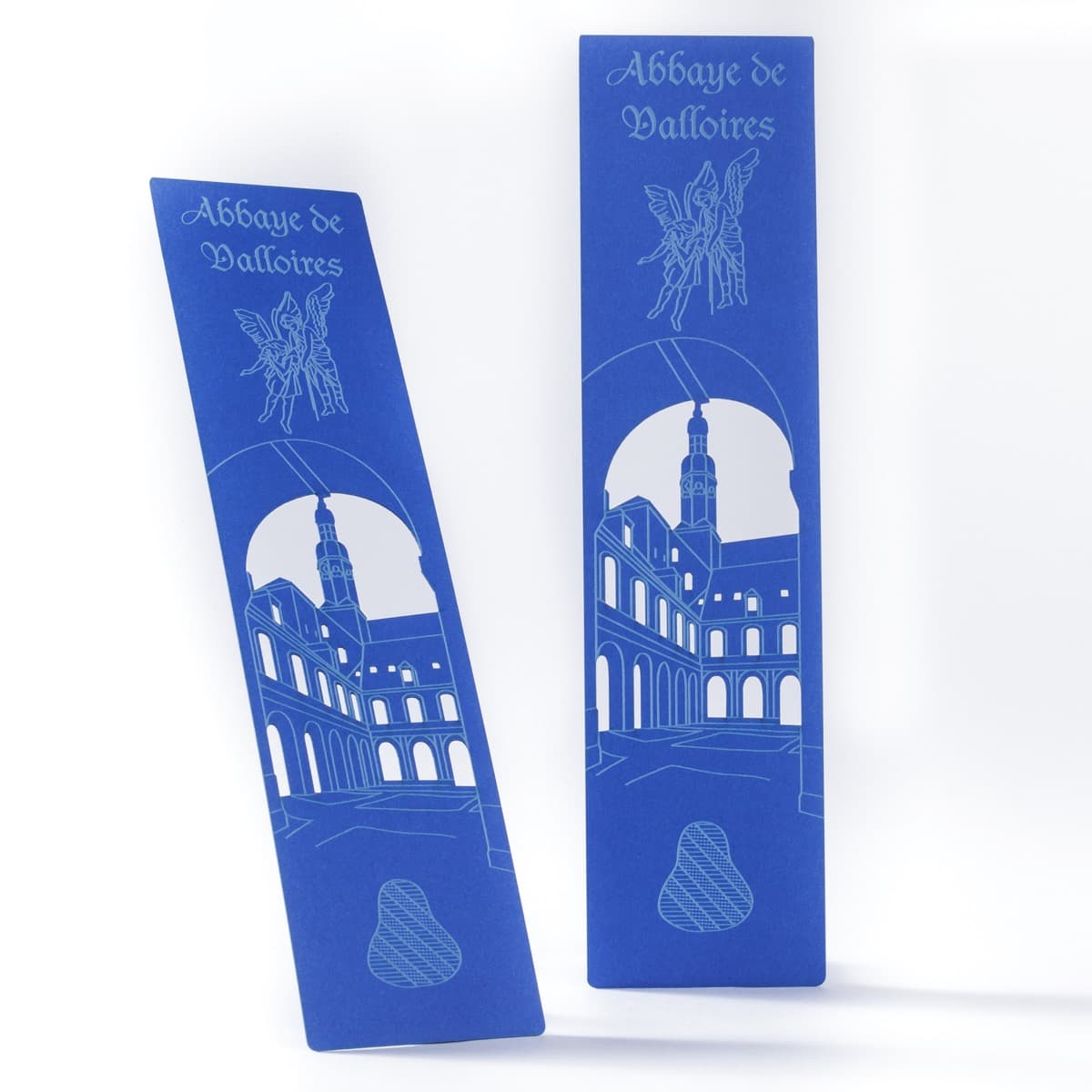Marque page Abbaye de Valloires bleu